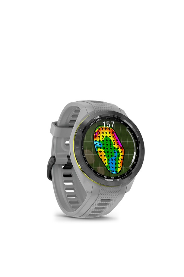 가민 어프로치 S70 GC 42mm 화이트 골프 GPS 스마트워치는 세라믹 베젤과 실리콘 소재의 조화로 미니멀, 클래식, 스포티한 스타일을 연출합니다. 42mm의 콤팩트한 사이즈와 화이트, 파우더 그레이, 블랙 컬러 옵션으로 골프룩에 맞춰 착용하기 좋습니다. AMOLED 디스플레이를 통해 선명한 정보를 제공하며, GPS, 심박수, 수면, 혈중 산소 포화도, 스트레스 추적 기능을 갖춰 일상생활에서도 유용합니다. 골프 코스 내장, 그린 등고선 데이터, 풍향/풍속 정보, 가상 캐디 기능으로 더욱 정교한 라운딩을 돕고, 스마트 알림, 음악 저장 및 재생, 멀티 스포츠 모드, QuickFit 워치밴드 호환 등의 다양한 편의 기능을 제공합니다.
