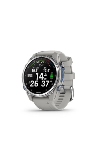 가민 디센트 MK3 43mm 스테인레스스틸/프로그그레이 다이빙컴퓨터