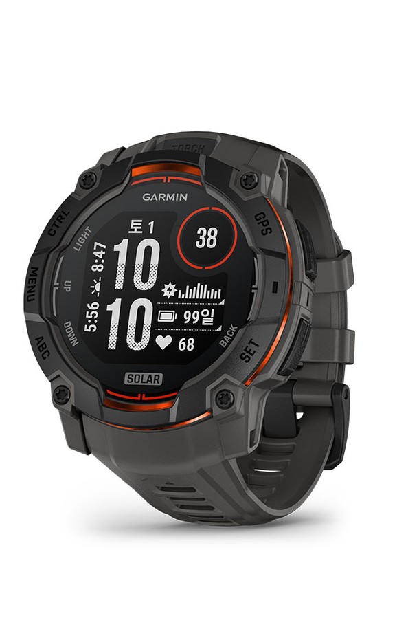 GARMIN - 기타소품 - 가민 인스팅트 3 솔라 50mm 블랙 차콜 밴드 멀티스포츠 GPS 스마트워치