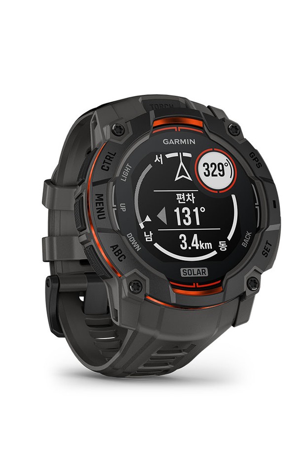 GARMIN - 기타소품 - 가민 인스팅트 3 솔라 50mm 블랙 차콜 밴드 멀티스포츠 GPS 스마트워치