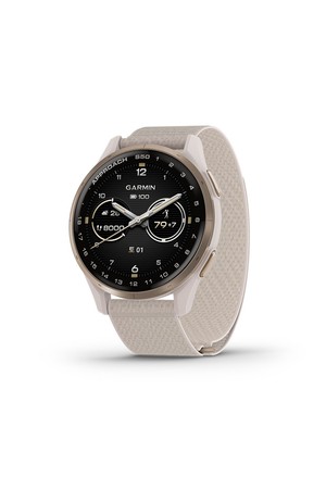 가민 어프로치 S50 43mm 나일론 뉴트럴 골프 GPS 스마트워치