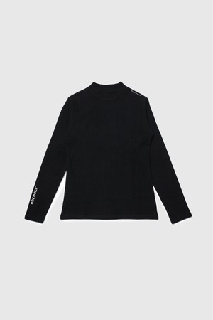 [WOMENS] WARM BASIC MOCK NECK (BLACK & WHITE)_BLACK-a