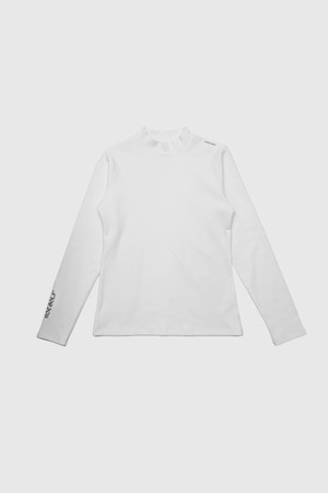 [WOMENS] WARM BASIC MOCK NECK (BLACK & WHITE)_WHITE-a