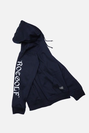 LIGHT FLEECE HOODIE (NAVY / GREY / BLACK)_NAVY-a