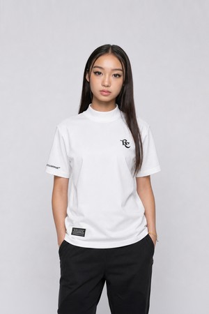 26 SIGNATURE MOCK NECK T-Shirt (2 colors)_WHITE-a
