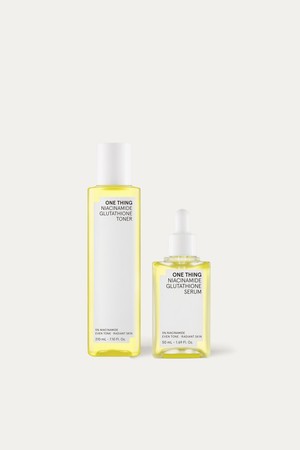 [원씽] 나이아신아마이드 글루타치온 토너 210ml+세럼50ml 세트 (쇼핑백 증정)