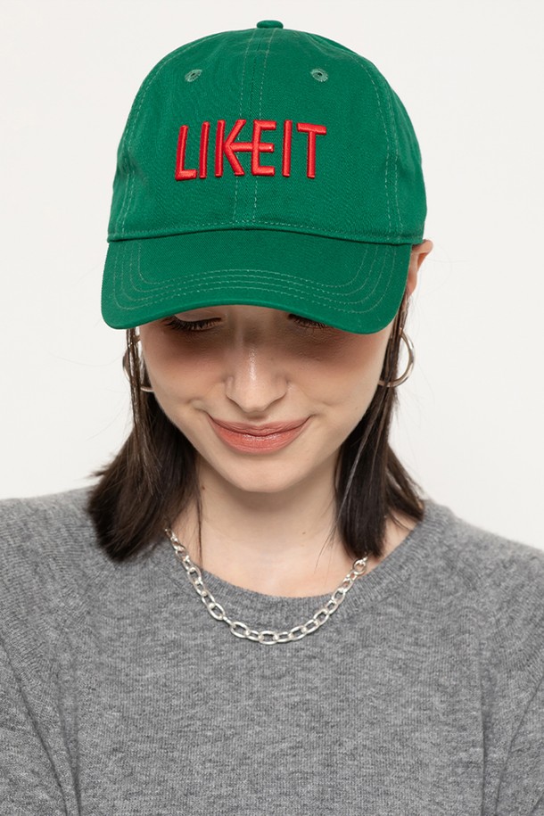 MORELIKEIT - 모자 - ESSENTIAL LOGO BALL CAP GREEN