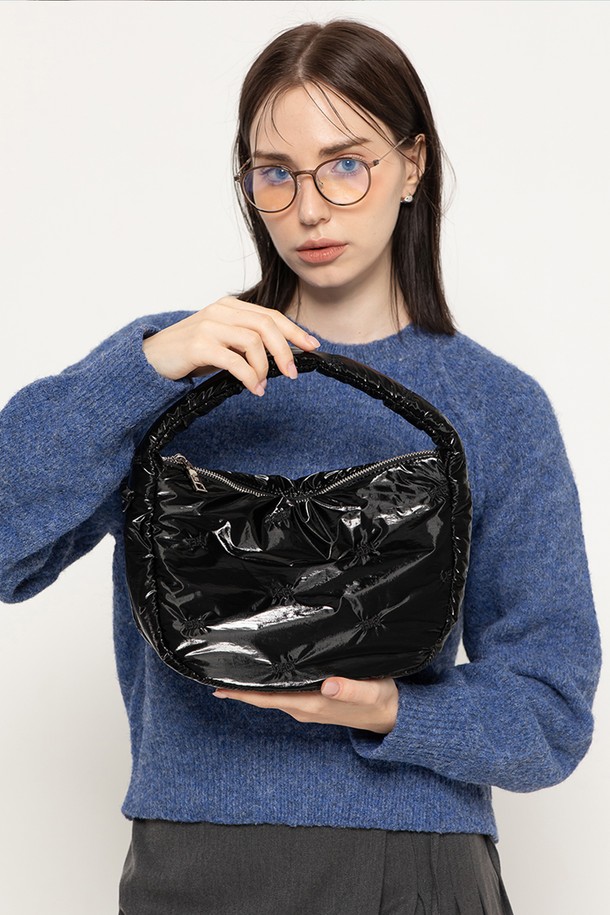 MORELIKEIT - 여성 가방 - QUILTING MINI PADDING TOTE BAG BLACK