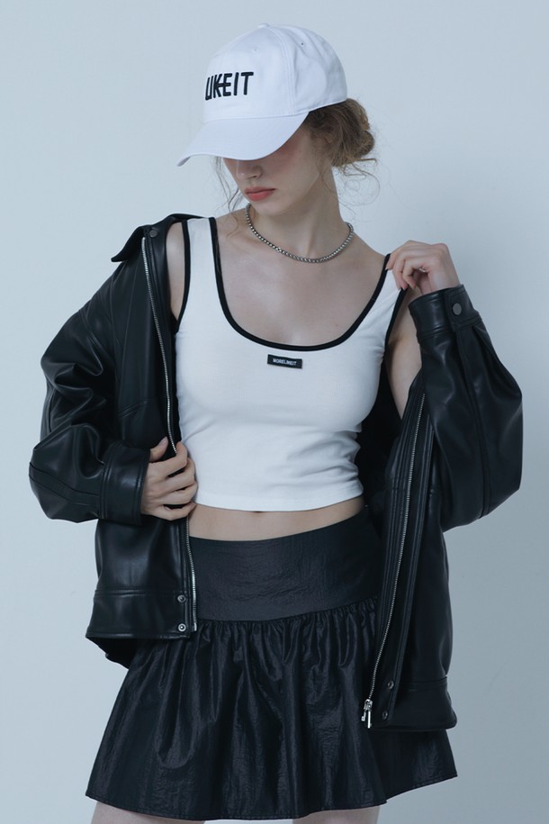 MORELIKEIT - 모자 - ESSENTIAL LOGO BALL CAP WHITE