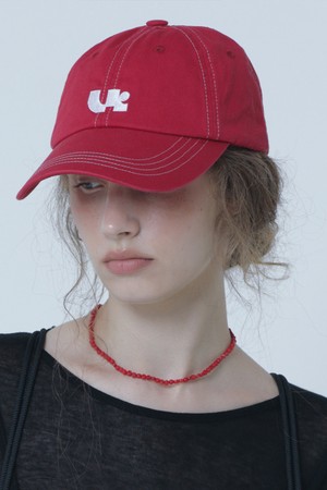 SYMBOL LOGO BALL CAP RED