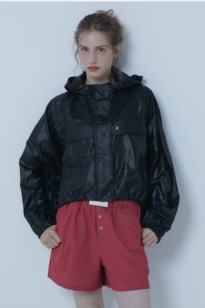 SPORTY UNBALANCE WIND JUMPER BLACK