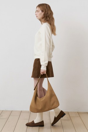 스웨이드 미니스커트 BROWN