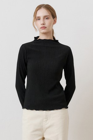 플리츠 스텐다드핏 폴라 BLACK