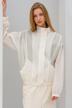 하이넥 울코튼 라이트 점퍼 IVORY