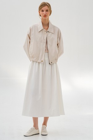 미니멀 라이트 블루종 점퍼 IVORY