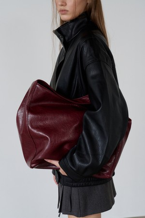 미니멀 라지 백 BURGANDY