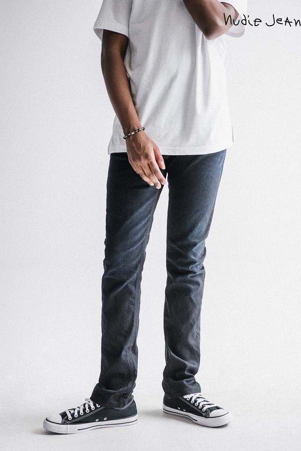 Nudie Jeans - 데님 - [누디진] 씬핀 One Black Coated / 113146