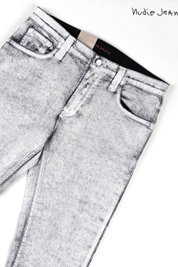 Nudie Jeans - 데님 - [누디진] Tube Tom White Painted / 111550