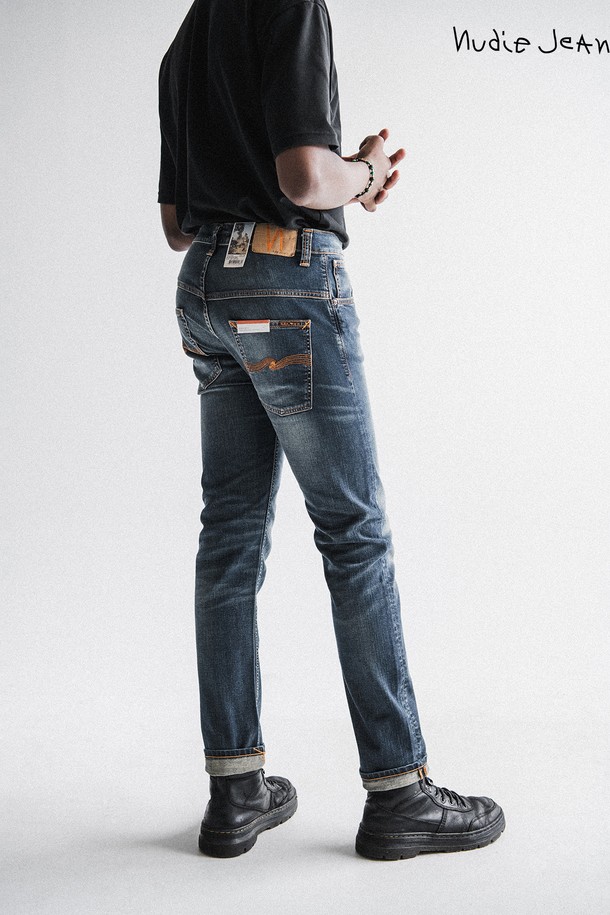 Nudie Jeans - 데님 - [누디진] 씬핀 Oscar Worn Dark / 112917