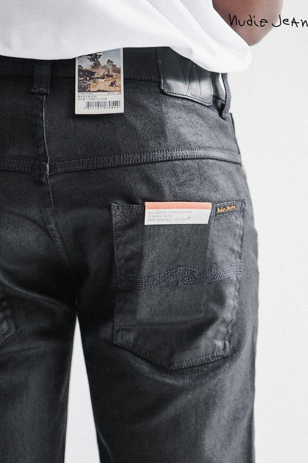 Nudie Jeans - 데님 - [누디진] 씬핀 Organic Back2Black / 111555