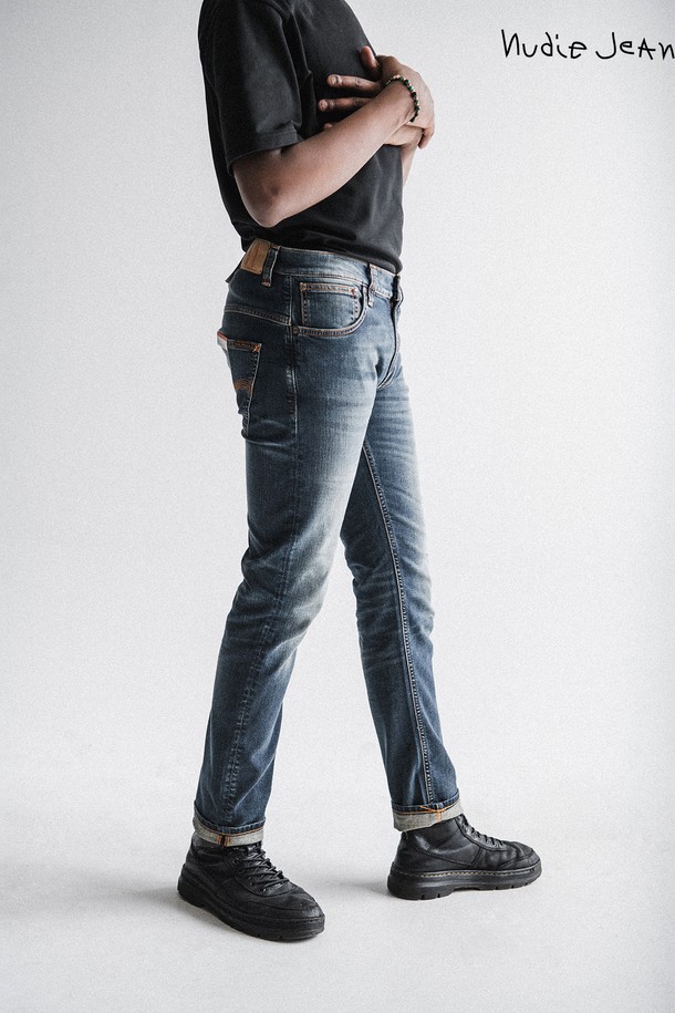 Nudie Jeans - 데님 - [누디진] 씬핀 Oscar Worn Dark / 112917