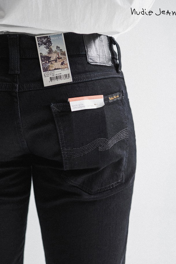 Nudie Jeans - 데님 - [누디진] 롱존 Org. Black Black / 111199