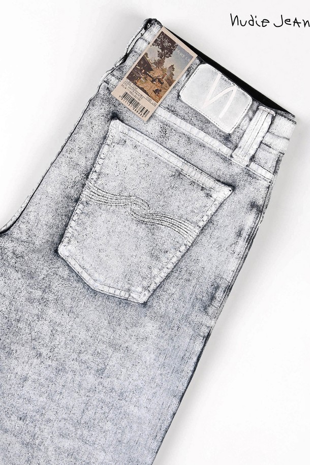 Nudie Jeans - 데님 - [누디진] Tube Tom White Painted / 111550