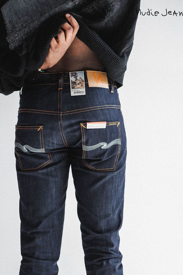 Nudie Jeans - 데님 - [누디진] 씬핀 Dry Ecru Embo / 110268