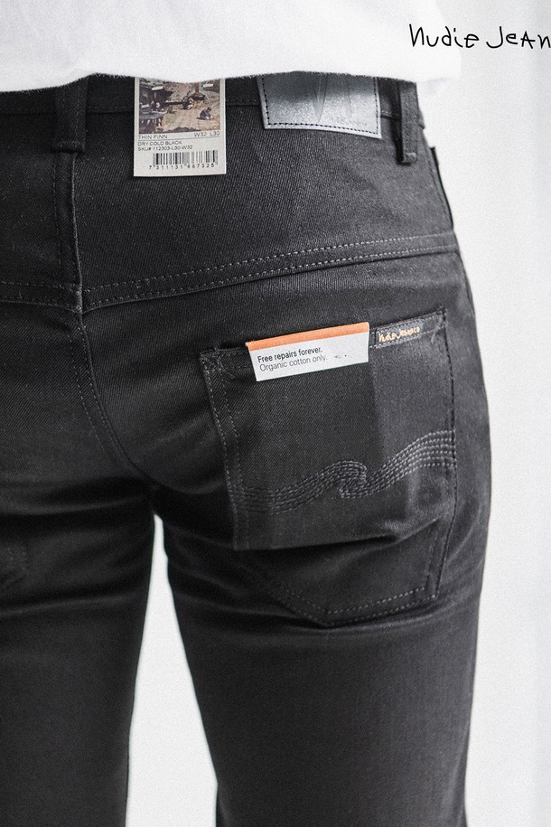 Nudie Jeans - 데님 - [누디진] 씬핀 Dry Cold Black / 112303