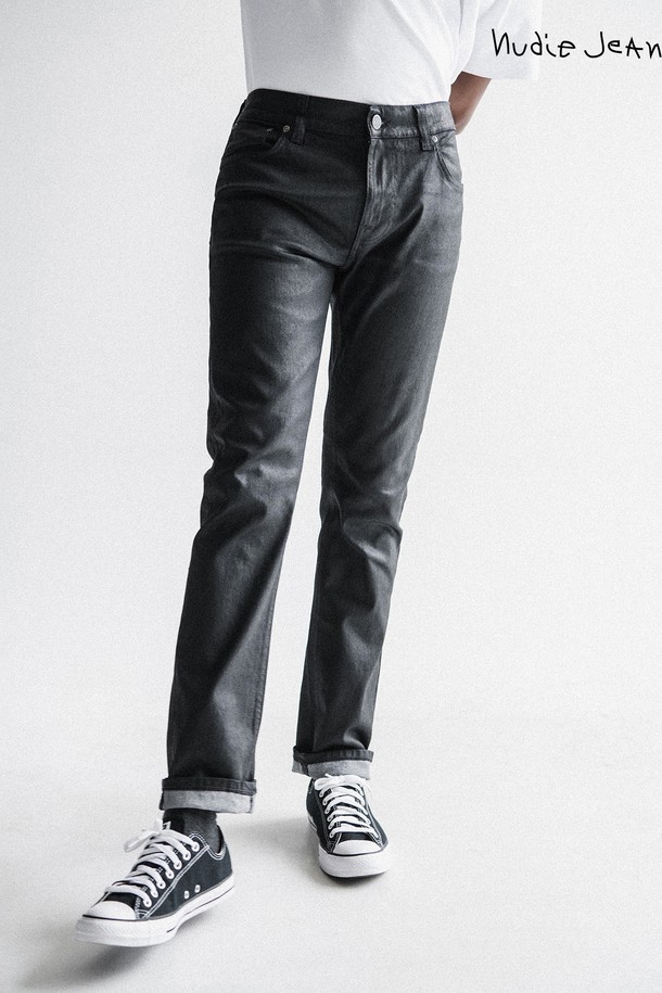 Nudie Jeans - 데님 - [누디진] 씬핀 Organic Back2Black / 111555