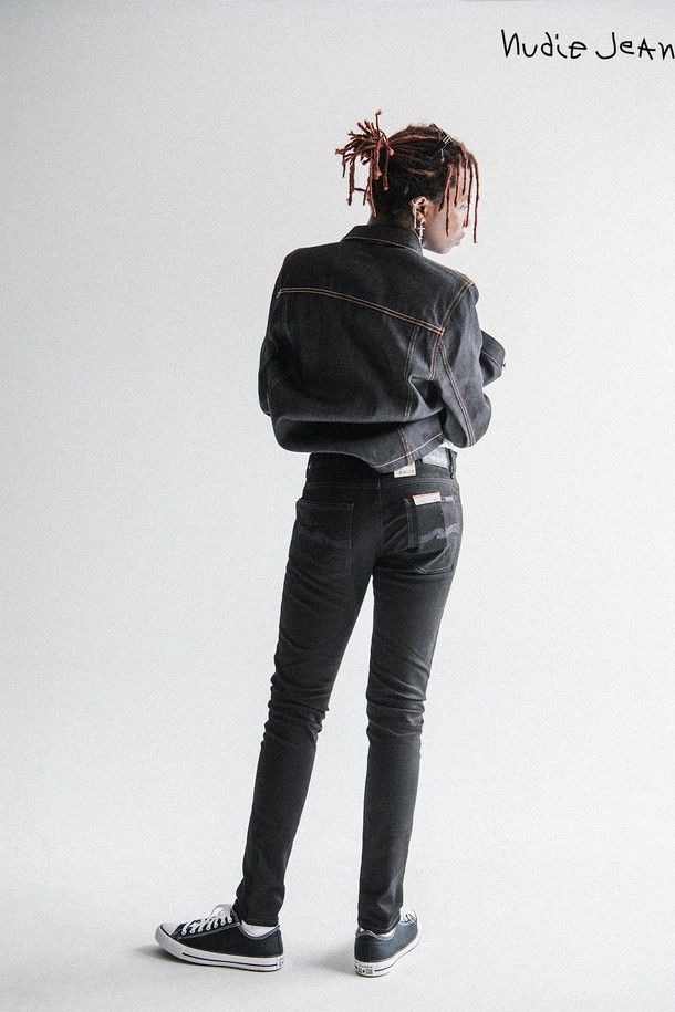 Nudie Jeans - 데님 - [누디진] Tight Terry Deep Black / 112451