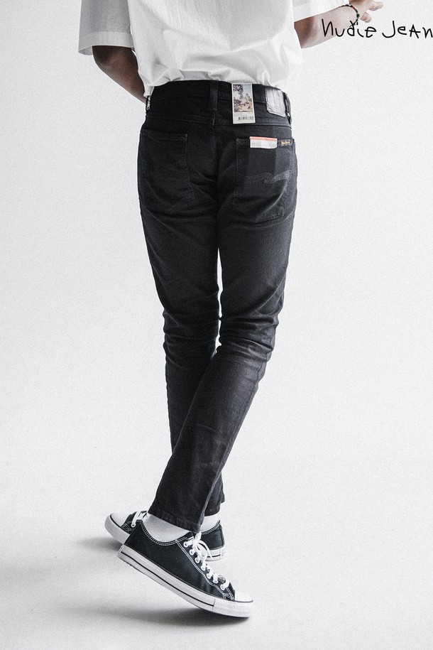 Nudie Jeans - 데님 - [누디진] 롱존 Org. Black Black / 111199