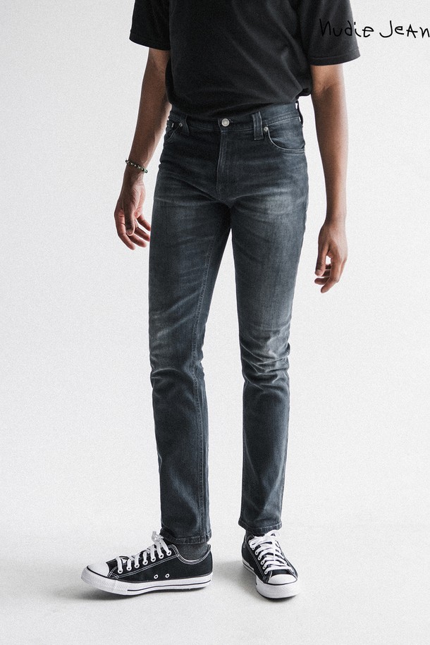 Nudie Jeans - 데님 - [누디진] 씬핀 Org Black And Grey / 111300