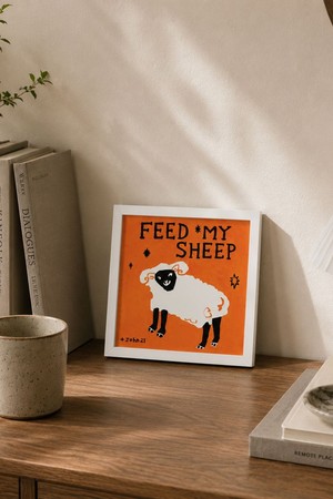 클리 작가의 Feed my sheep - Orange