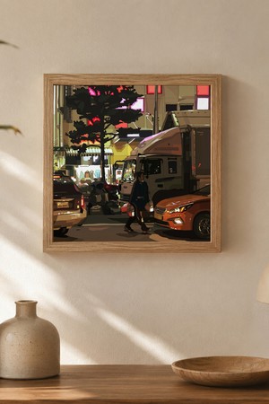 유재흥 작가의 Neon Street, Moving City