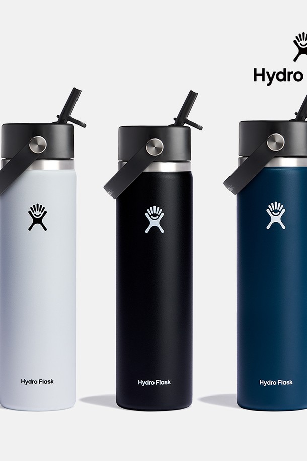 Hydro Flask - 캠핑용품 - [Hydro Flask] 하이드로 플라스크 24온즈 와이드 플렉스 스트로우캡 (710ml)