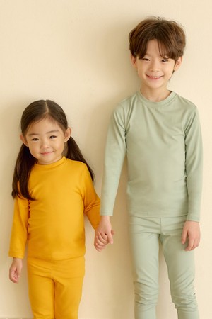 유아용 히트터치 키즈 보온 발열내의_GREEN-a