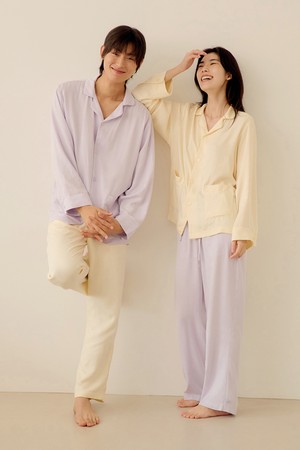 스너글리 모달 파자마 믹스 앤 매치_YELLOW-a