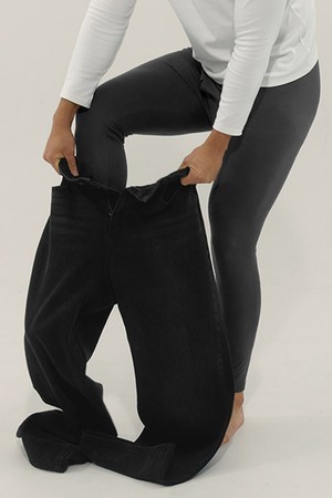 히트터치 남성용 발열 기모 타이즈_GREY-a