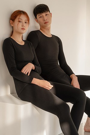 히트터치 오리지널 - 남녀 상하세트_BLACK-a