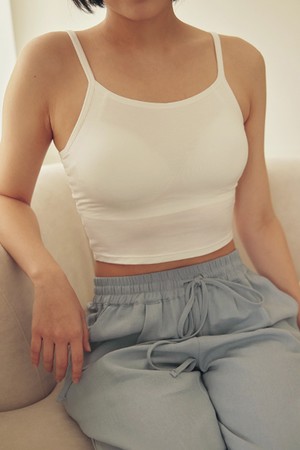 캡내장 브리즈 모달 크롭 끈나시_IVORY-a