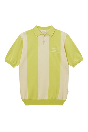 버티컬 스트라이프 니트 폴로 남성_GREEN-a