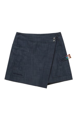 데님라이크 랩 쇼츠 여성_NAVY-a