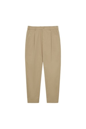 릴렉스드 원턱 팬츠 남성_BEIGE-a