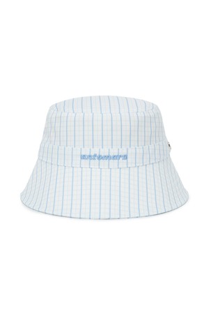 그래프 체크 버킷햇 여성_BLUE-a