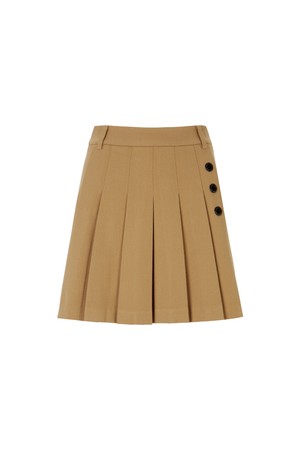 TR 기모 플리츠 스커트 여성_BEIGE-a