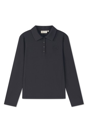 빅써클 스페이스쉽 폴로 티셔츠 여성_BLACK-a