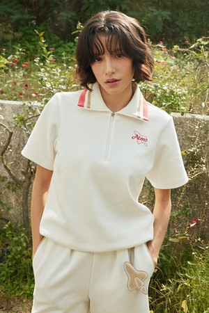 5부 소매 반집업 여성_WHITE-a