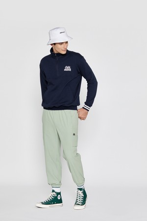 Men Doing Slim-Fit Jogger Pants (KHAKI)_KHAKI-a