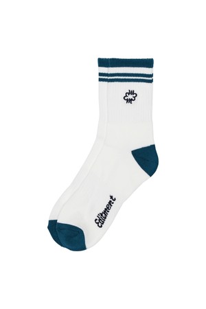 Unisex Logo Stripe Classic Socks (WHITE)_WHITE-a